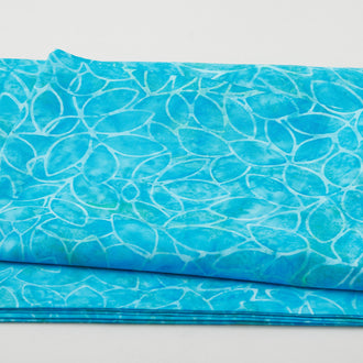 Java Batiks - Pond Stones Turquoise 2 Yard Cut