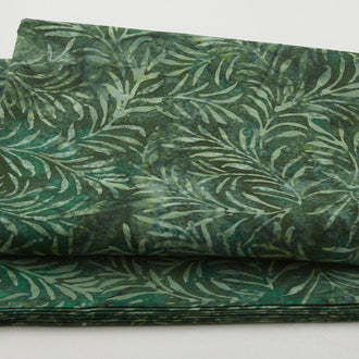 Java Batiks - Fronds Green 3 Yard Cut