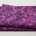 Java Batiks - Abundant Sunflowers Purple 3 Yard Cut