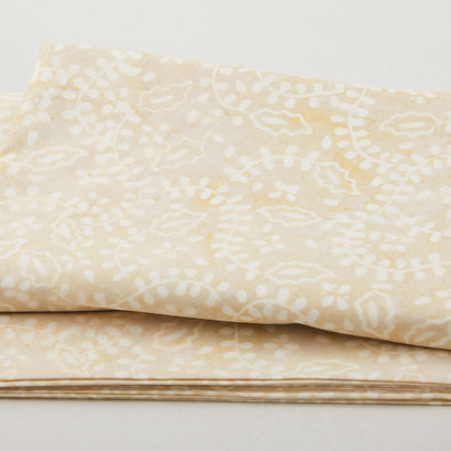 Java Batiks - Trailing Vine Tan 3 Yard Cut