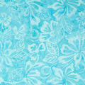 Java Batiks - Teal Bloom Turquoise 3 Yard Cut