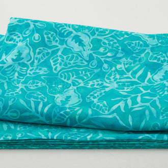 Java Batiks - Ocean Breeze Turquoise 3 Yard Cut