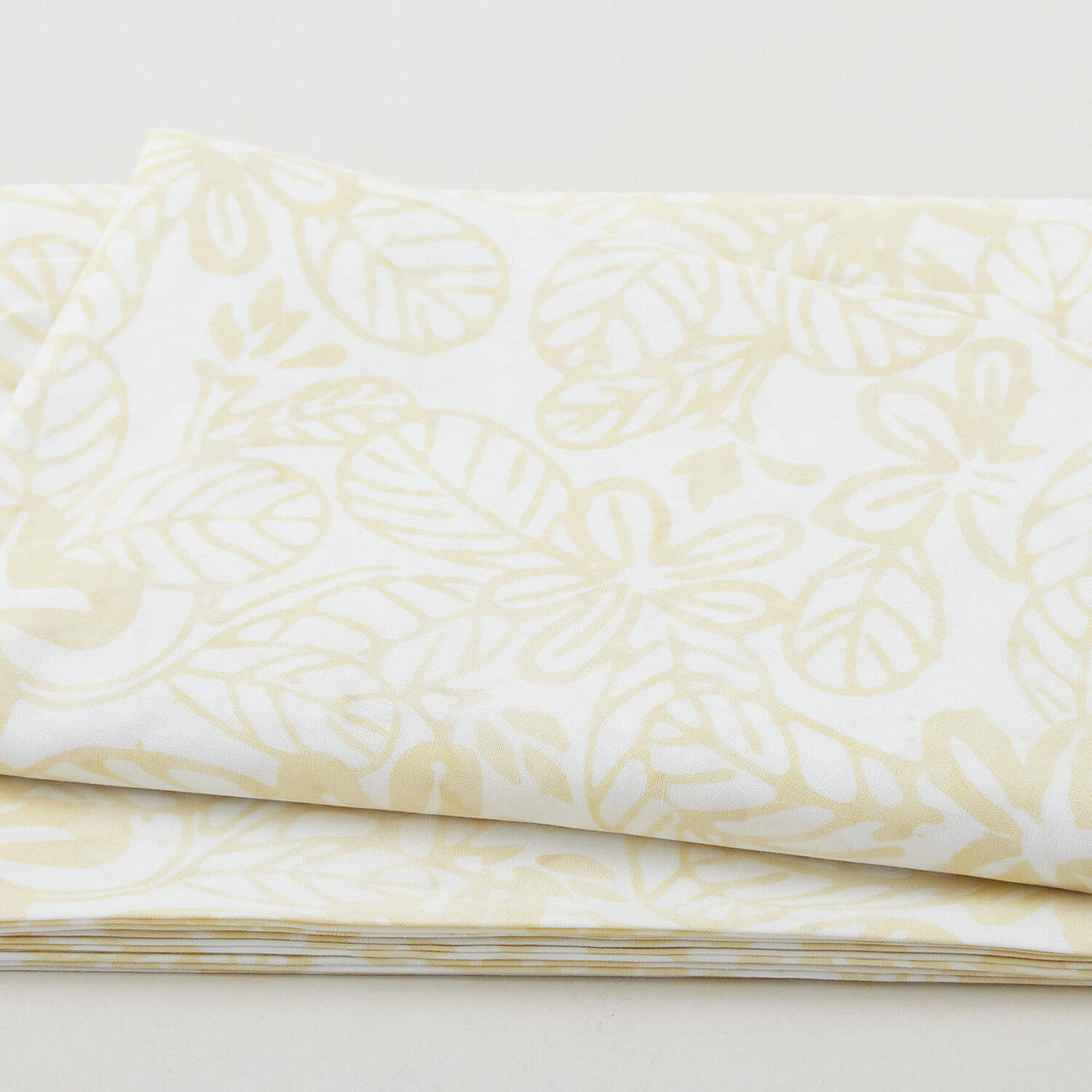 Java Batiks - Flower Stamp Tan 3 Yard Cut