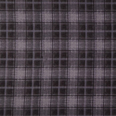 Holly Jolly Flannel - Big Plaid Black Yardage