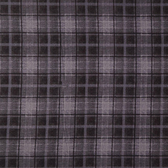 Holly Jolly Flannel - Big Plaid Black Yardage