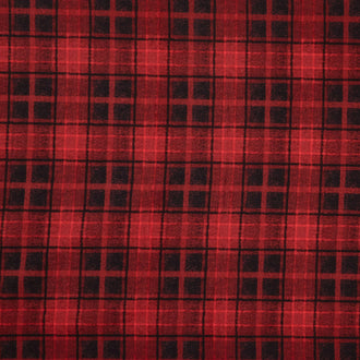 Holly Jolly Flannel - Big Plaid Red Yardage