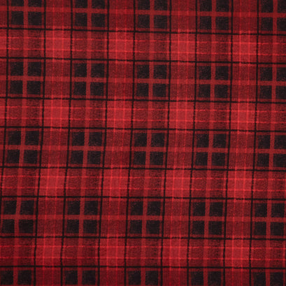 Holly Jolly Flannel - Big Plaid Red Yardage