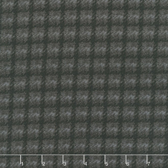 Holly Jolly Flannel - Plaid Black Yardage