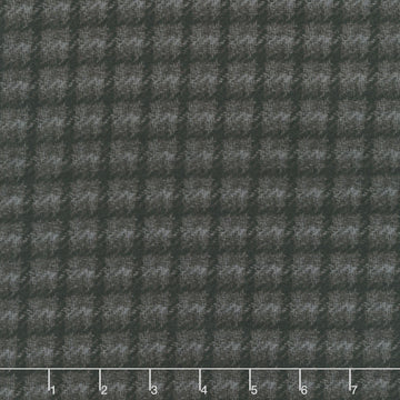 Holly Jolly Flannel - Plaid Black Yardage