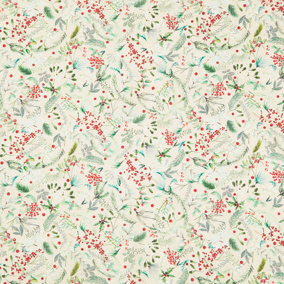 Winter Wreaths - Greenery Cream Yardage