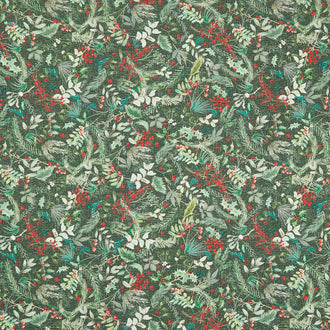 Winter Wreaths - Greenery Green Yardage