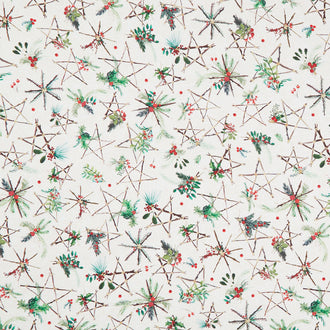 Winter Wreaths - Stars Cream Yardage