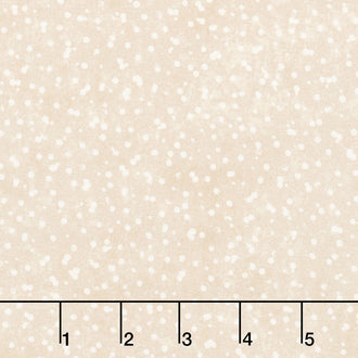 Winter Wreaths - Scattered Snow Cream Yardage