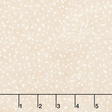 Winter Wreaths - Scattered Snow Cream Yardage