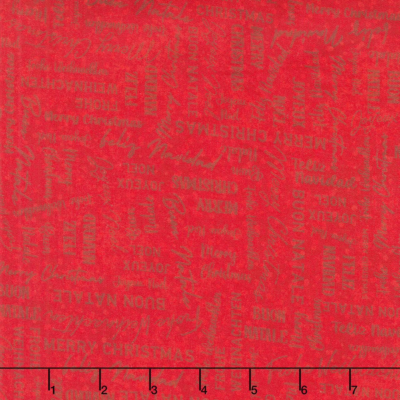 Winter Wreaths - Merry Christmas Red Yardage