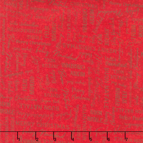 Winter Wreaths - Merry Christmas Red Yardage