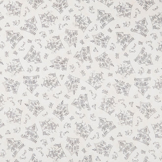 Spooky Stitches - Haunted House Cream Yardage