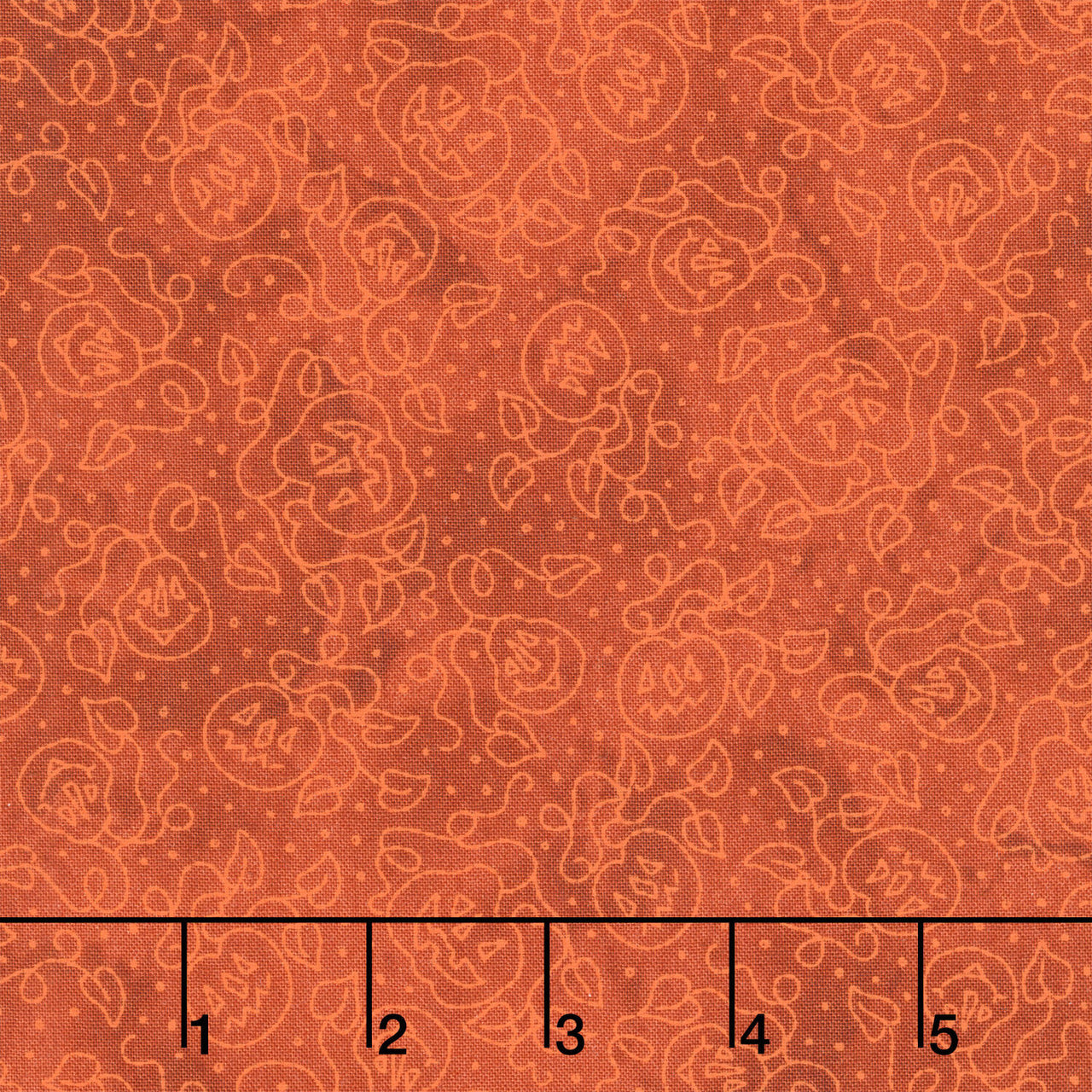 Spooky Stitches - Pumpkins Orange Yardage