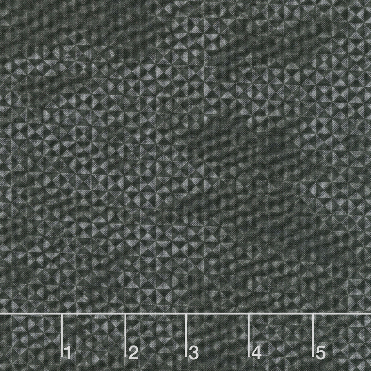 Spooky Stitches - Patchwork Geo Black Yardage