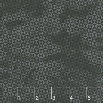 Spooky Stitches - Patchwork Geo Black Yardage