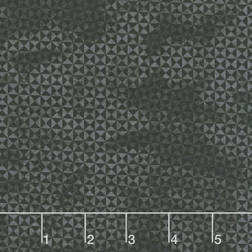 Spooky Stitches - Patchwork Geo Black Yardage
