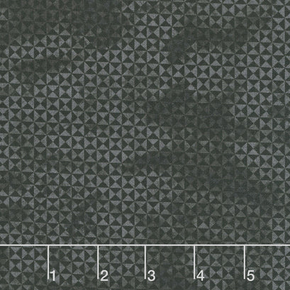 Spooky Stitches - Patchwork Geo Black Yardage