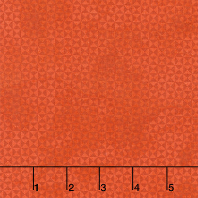Spooky Stitches - Patchwork Geo Orange Yardage