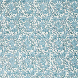 Cottage Flowers - Anemone Blue Yardage