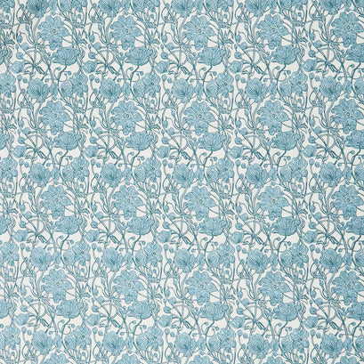 Cottage Flowers - Anemone Blue Yardage