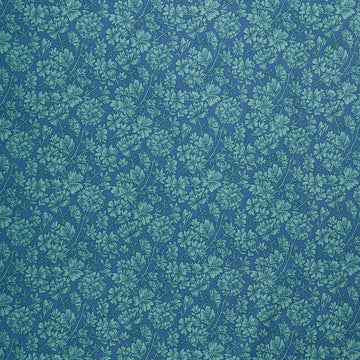 Cottage Flowers - Mallow Navy/Green Yardage