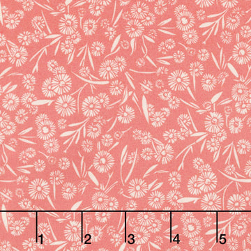 Cottage Flowers - Daisy Pink Yardage
