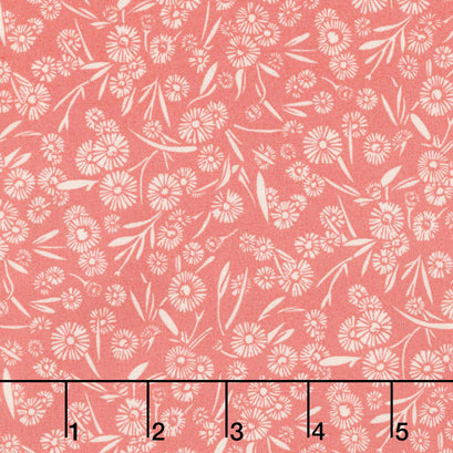 Cottage Flowers - Daisy Pink Yardage