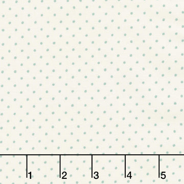 Cottage Flowers - Dot Green Yardage