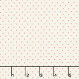 Cottage Flowers - Dot Red Yardage