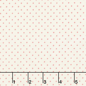Cottage Flowers - Dot Red Yardage