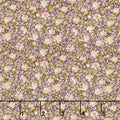 Grand Entrance - Packed Floral Metallic Maroon Yardage