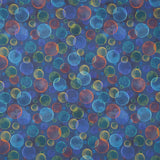 Space Monsters - Bubbles Dark Navy Yardage