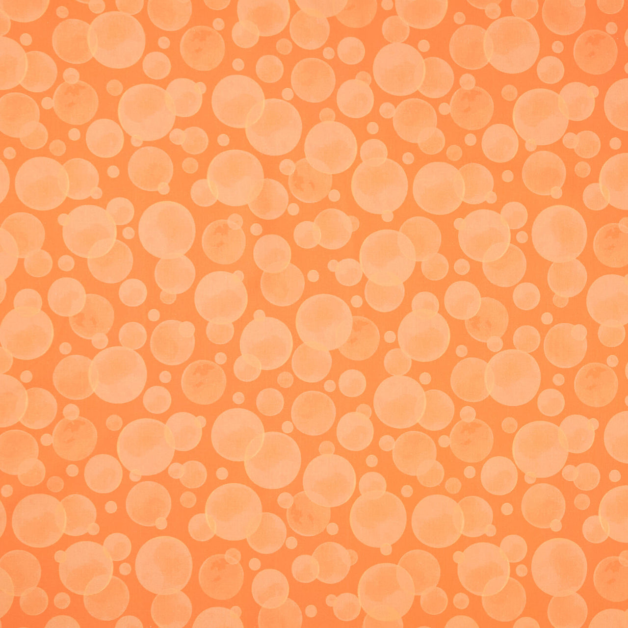 Space Monsters - Bubbles Orange Yardage