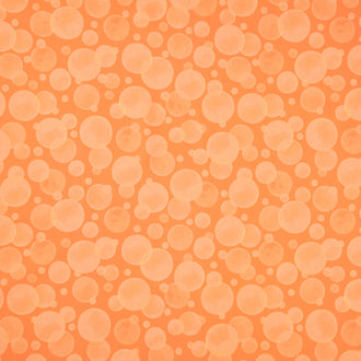 Space Monsters - Bubbles Orange Yardage