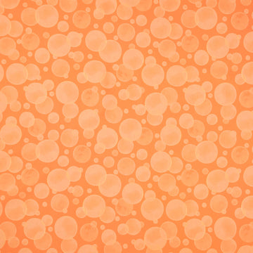 Space Monsters - Bubbles Orange Yardage