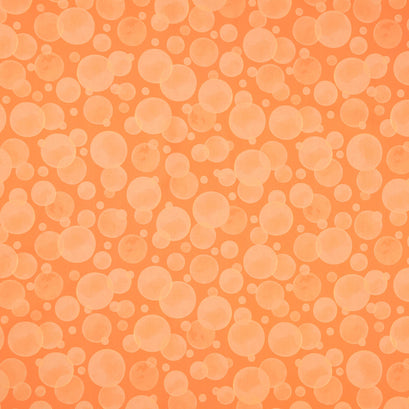 Space Monsters - Bubbles Orange Yardage