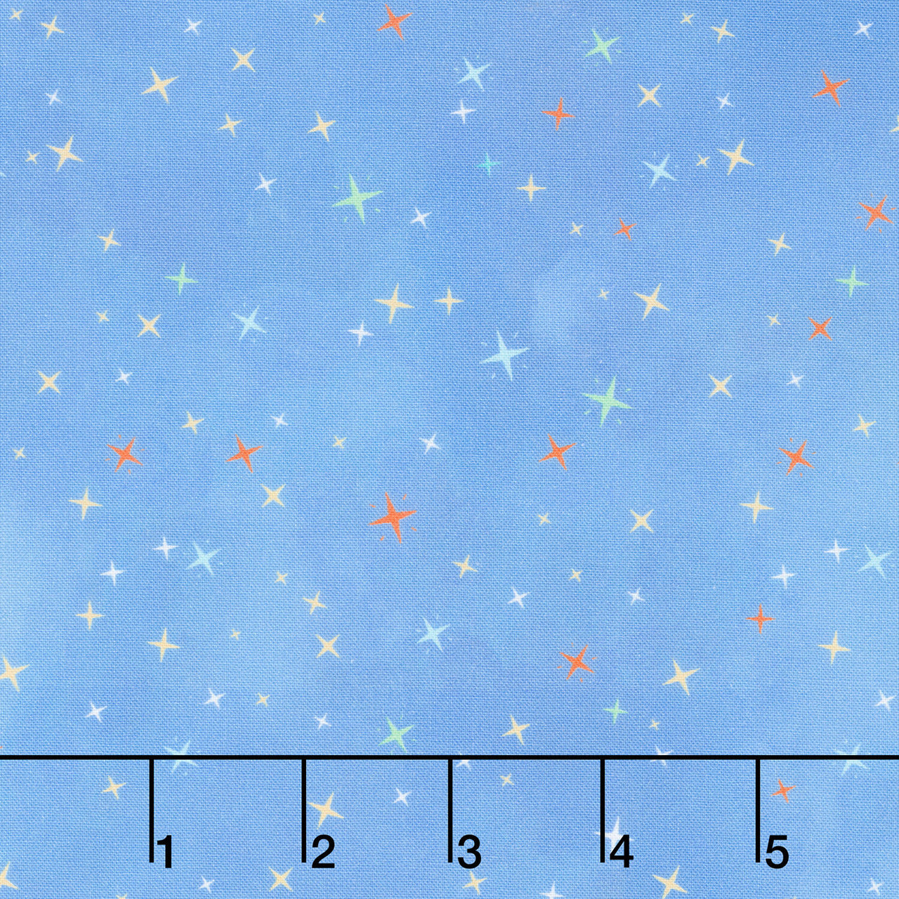 Space Monsters - Stars Medium Blue Yardage