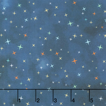 Space Monsters - Stars Dark Navy Yardage