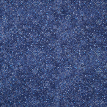 Patchwork Blue - Floral Blue Yardage