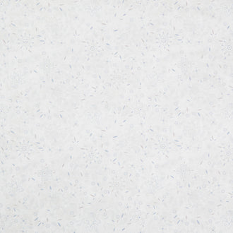 Patchwork Blue - Floral Cream Yardage