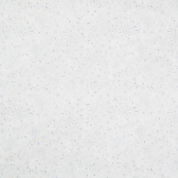 Patchwork Blue - Floral Cream Yardage