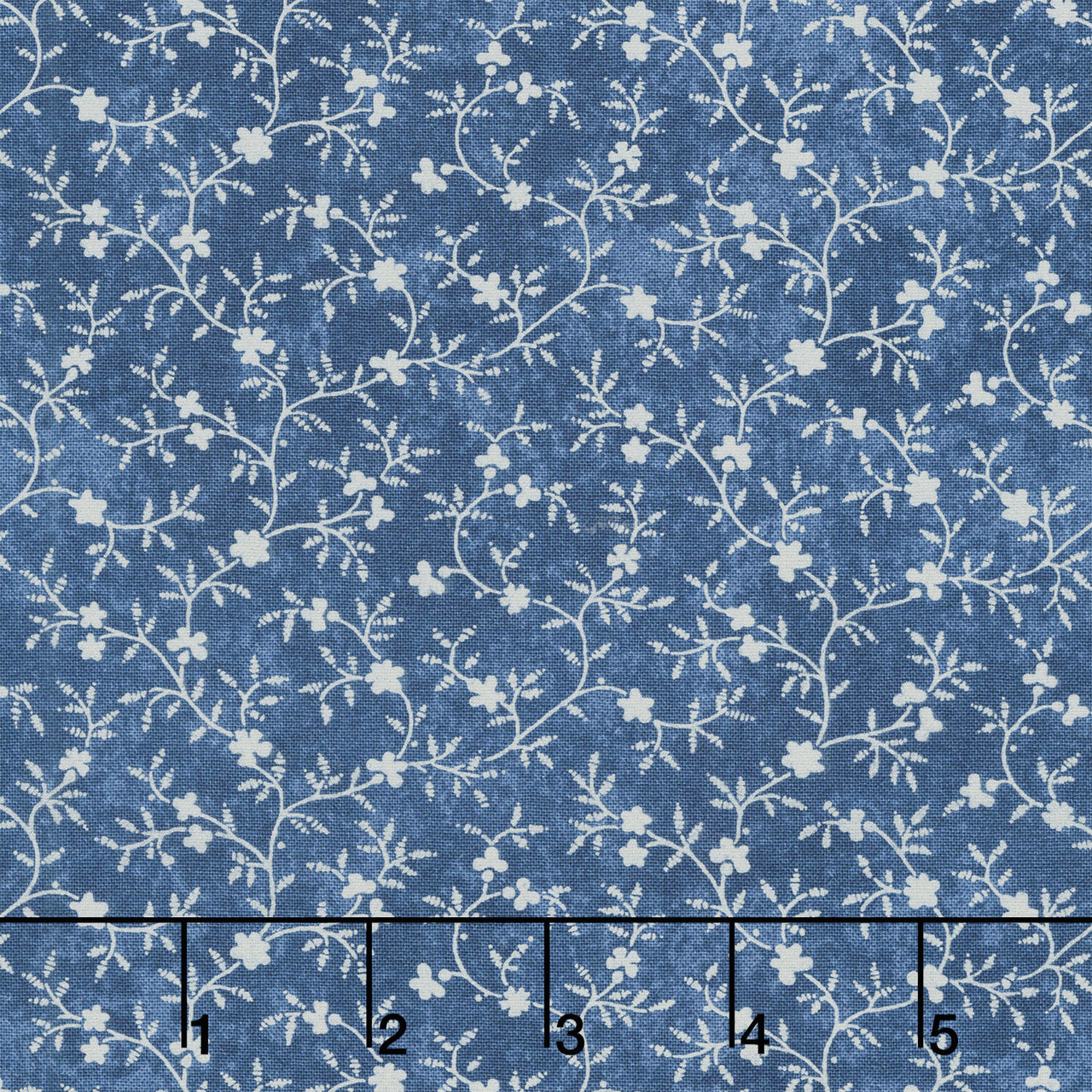 Patchwork Blue - Vines Blue Yardage