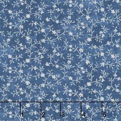 Patchwork Blue - Vines Blue Yardage