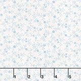 Patchwork Blue - Vines Cream Yardage