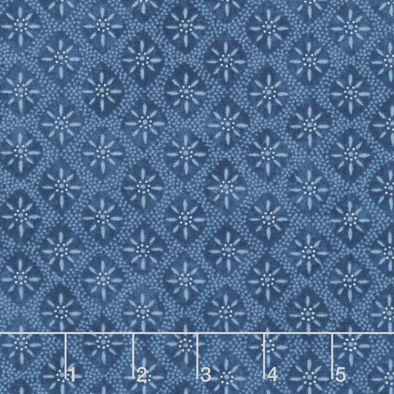 Patchwork Blue - Tiles Blue Yardage